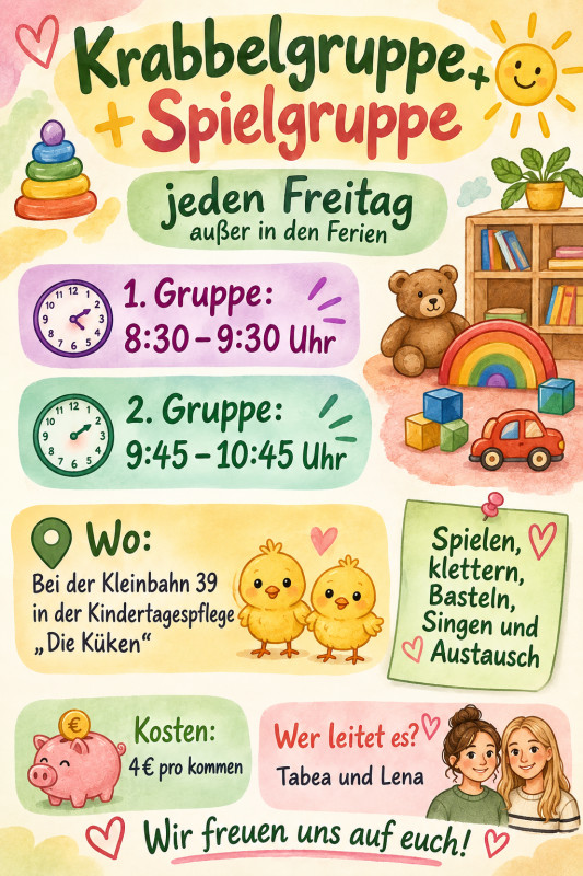 Wir haben freie Plätze,  Anmeldung erforderlich .Schnuppern ist Gratis